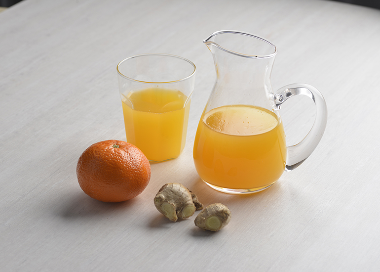Suco de Tangerina com Gengibre e Mel