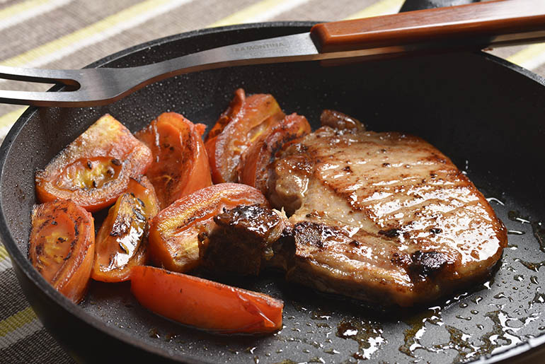 Bisteca Suína Grelhada com Gengibre