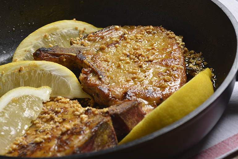 Bisteca Grelhada com Curry e Limão Siciliano